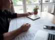 Engineer reviewing CADD drawings for California Title 24
