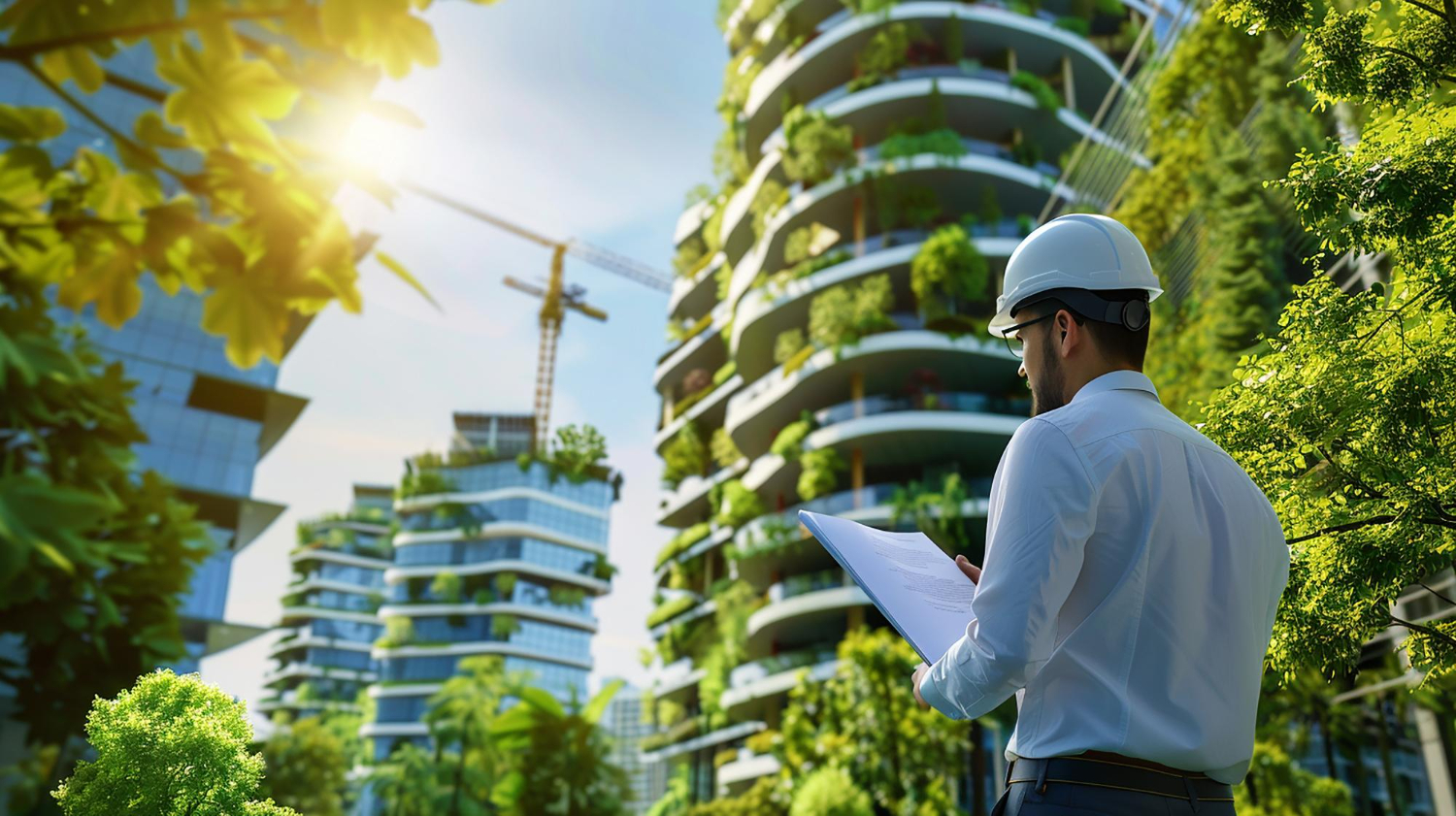 170488 Green engineering sustainable design concept with eco-friendly materials