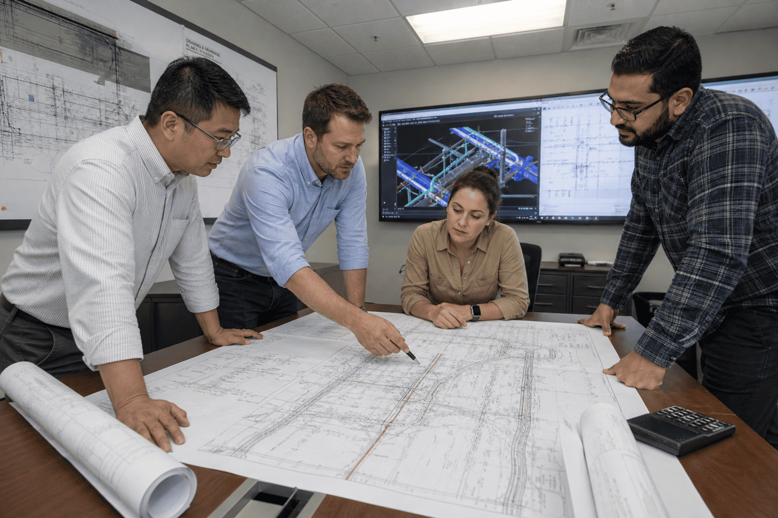 Engineering team improving consistency across multi-discipline drawings