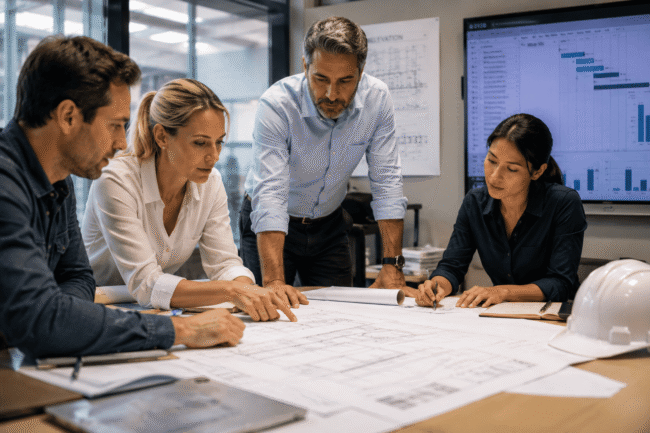 Engineering team improving technical turnaround times through coordination