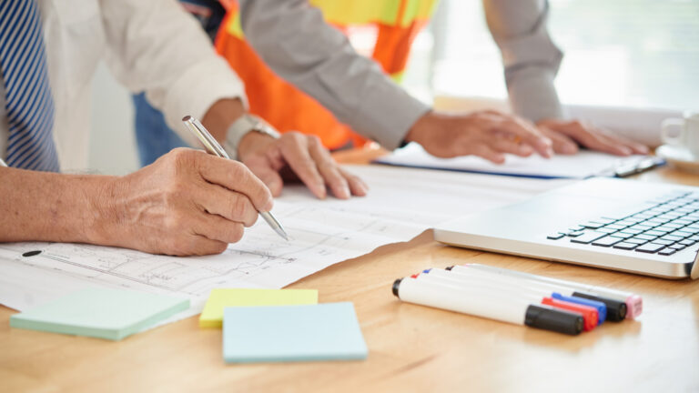 Realistic image illustrating engineering documentation supports asset for Darnell Technical Services