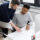 Engineering team managing design changes during project review