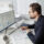 Engineer performing quality assurance drafting review on technical documents